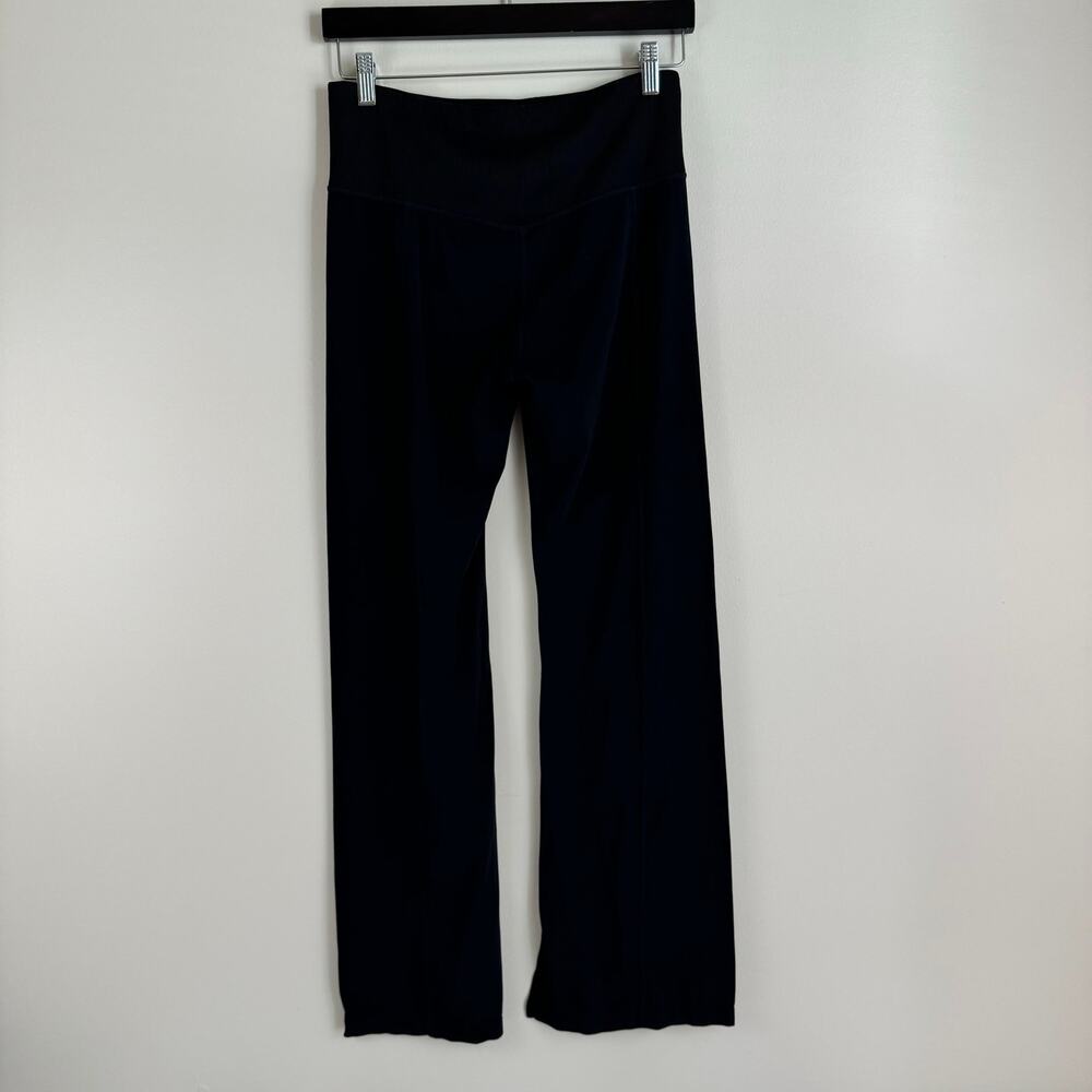 Athleta Pants Women's Med Barre Skinny Flare Leg Powervita Athleisure Black READ